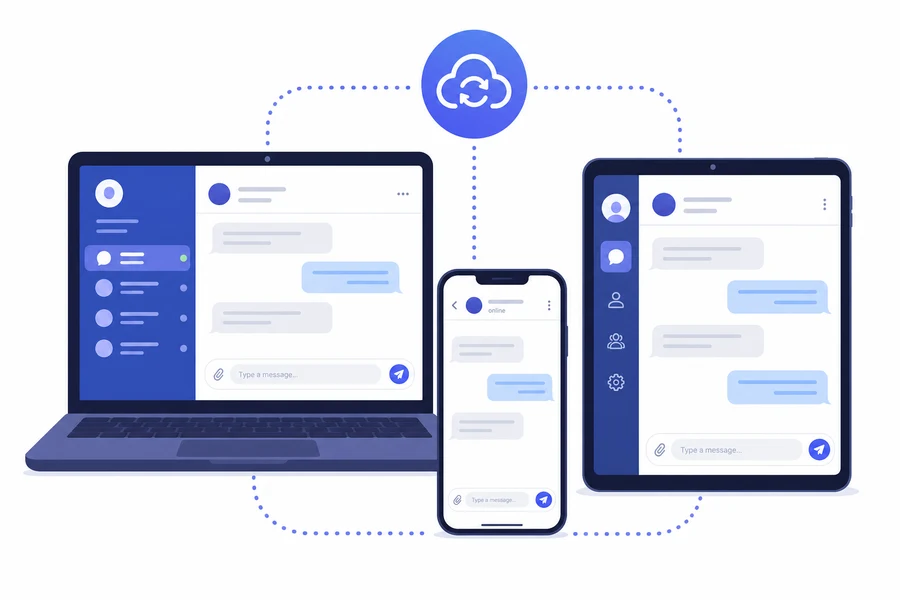 Кроссплатформенная синхронизация Telegram