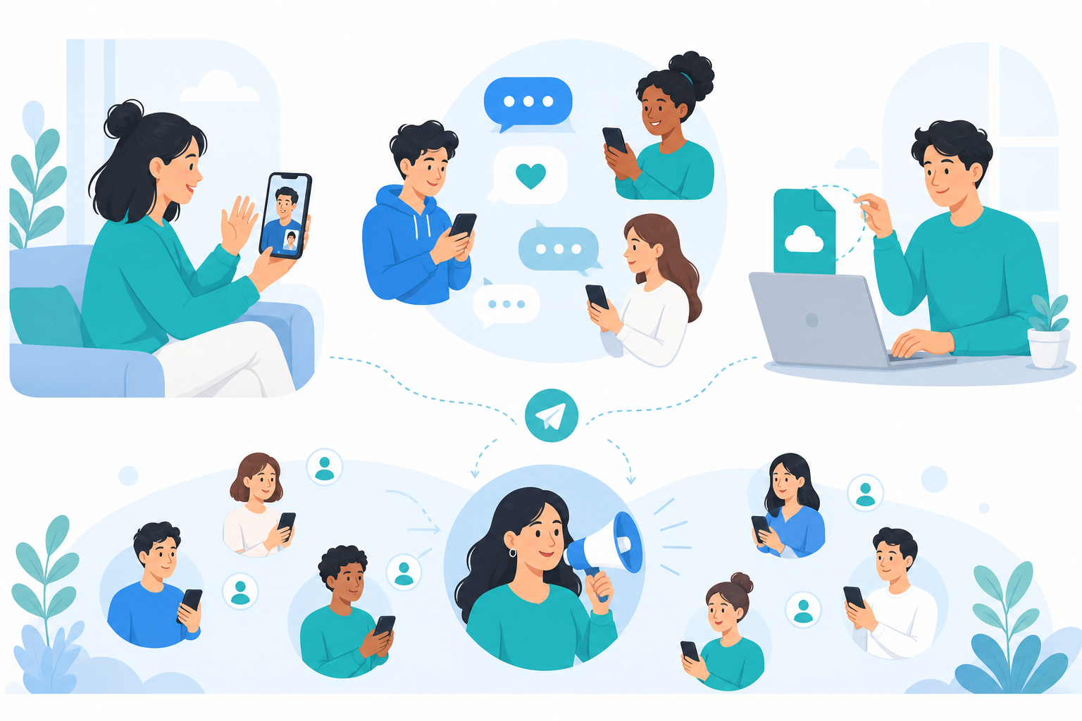 Сценарии использования Telegram: общение, работа и сообщества